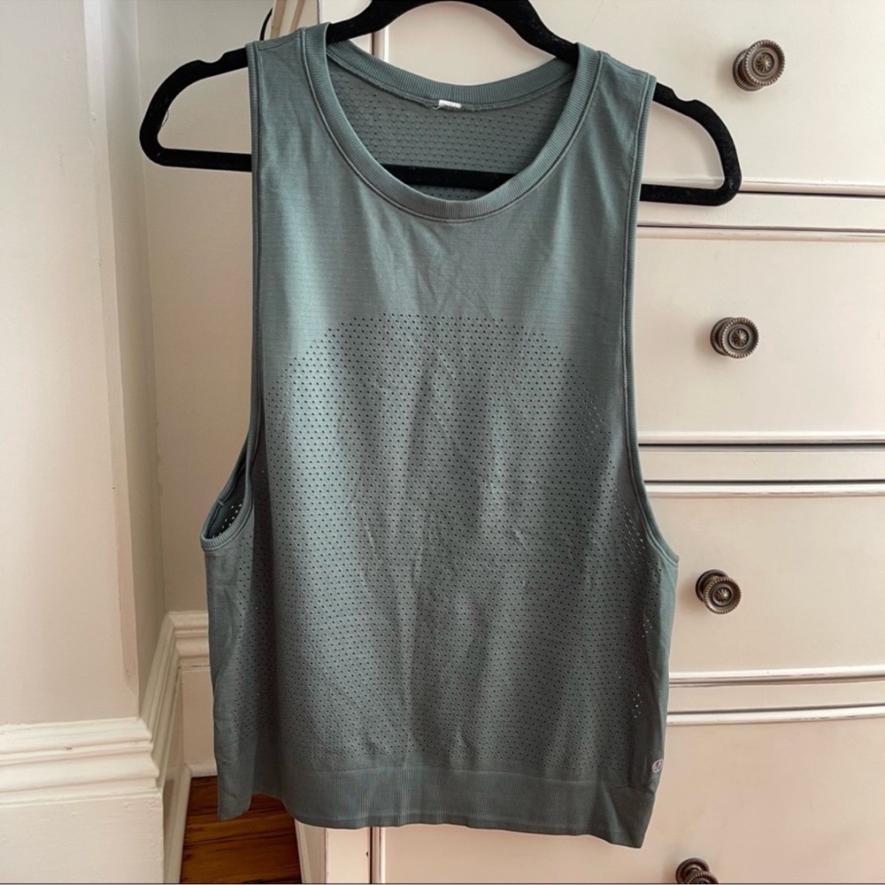 lululemon athletica Gray Tank Top